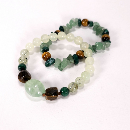 Set 2 bratari din pietre naturale verzi [1]