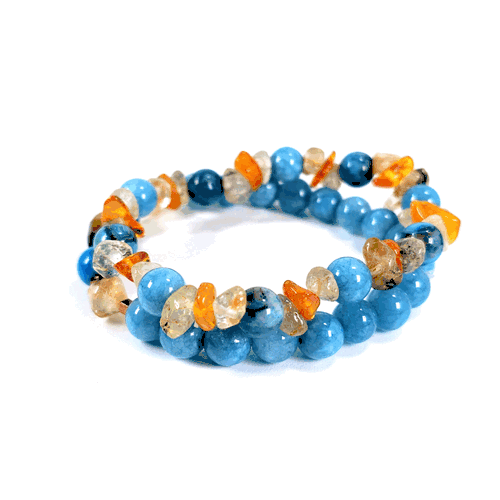 Set bratari din pietre naturale albastre [1]