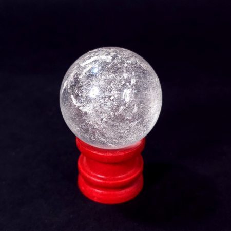 Baghete si sfere - Sfera de cuart alb de 33 mm diametru