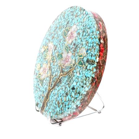 Decoratiune cu ramura flori de mar din pietre semipretioase [5]