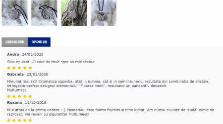 Medalion orgonic floarea vietii cu pietre naturale [3]