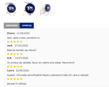 Pandantiv ochiul lui Horus orgon cu pietre naturale [4]