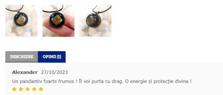 Pandantiv turmalina neagra si pirita orgon elvero [3]