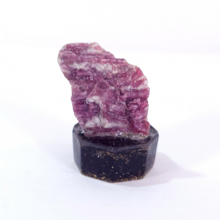 Minerale pe suport orgonic - Piatra bruta de turmalina roz cu suport