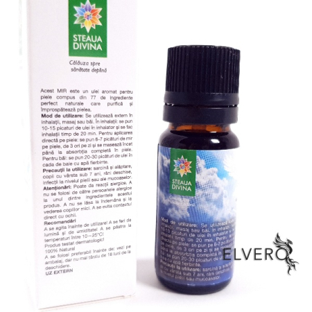 Ulei Mir, mix uleiuri esentiale, recipient din sticla 10 ml, capac filetant [1]