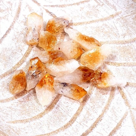 Minerale brute - Cristal citrin varf natural