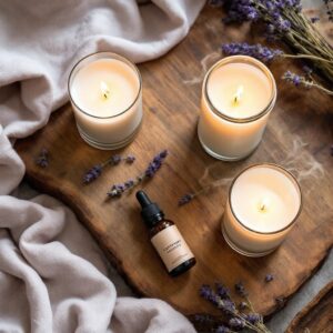 lumanari parfumate cu lavanda pentru relaxare