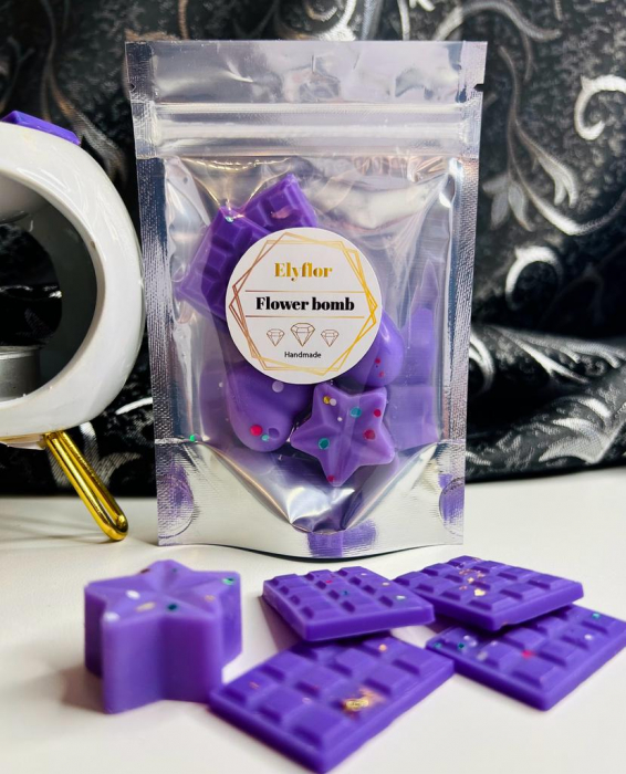 Ceara parfumata din soia , aromaterapie , wax melts - Flower bomb , 25 g [1]