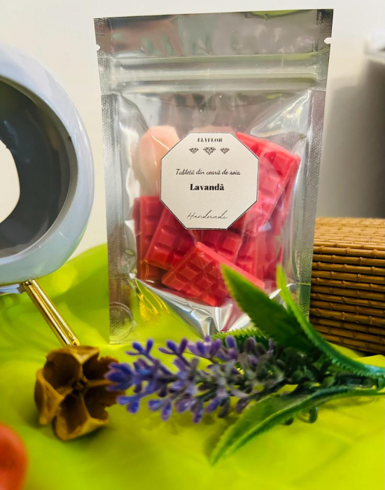 Ceara parfumata din soia , aromaterapie , wax melts - Lavanda , 25 g [1]