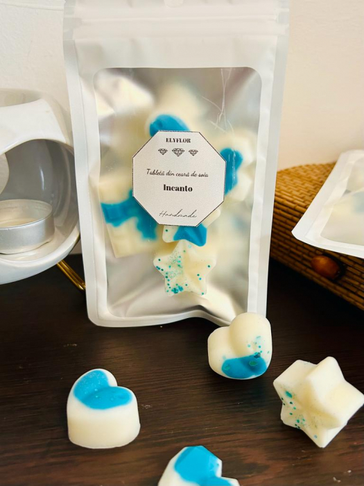 Ceara parfumata din soia , aromaterapie , wax melts - Parfum lemnos- Incanto  , 25 g [2]