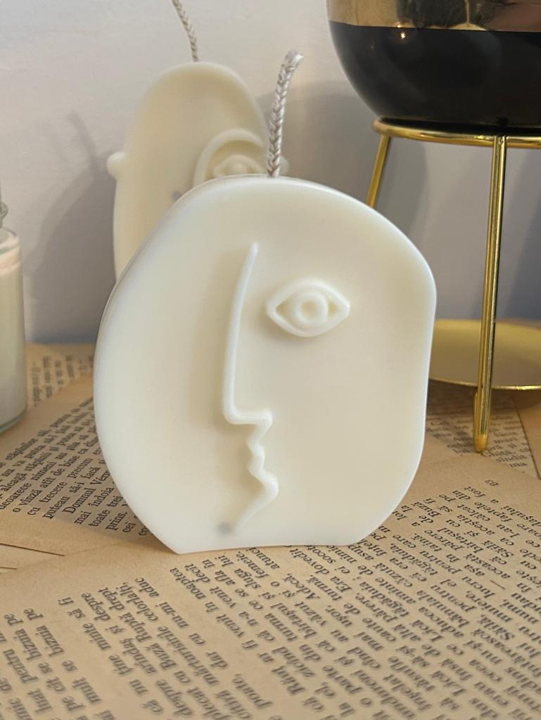 Lumanare decorativa din ceara de soia ,fara parfum - Face 80 g [2]