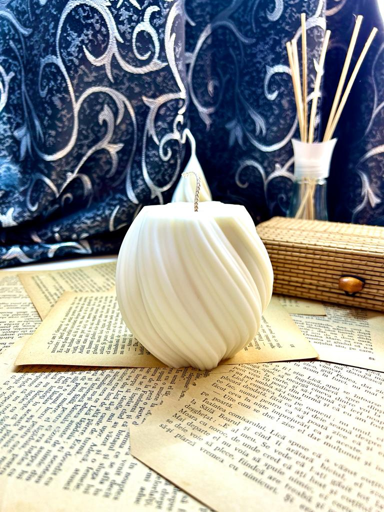 Lumanare decorativa din ceara de soia , fara parfum -   Spirala  300 g [2]