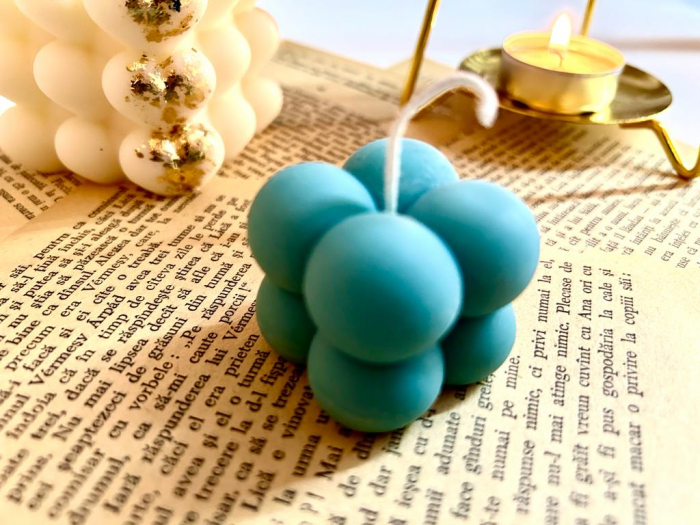 Lumanare decorativa din ceara de soia , mini Bubble , 35g [2]