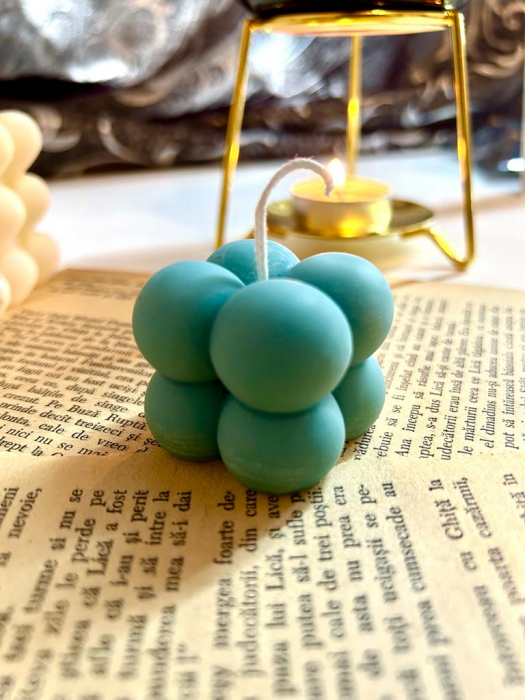 Lumanare decorativa din ceara de soia , mini Bubble , 35g [3]