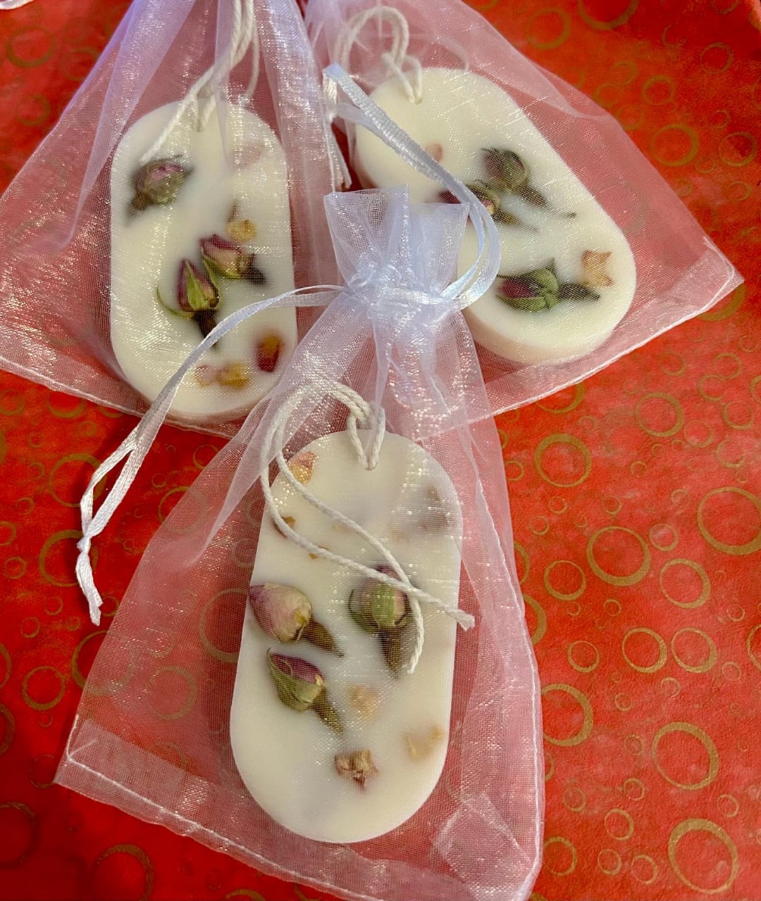 Tableta parfumata din ceara de soia - aroma florala Gradina iubirii , oval  25g [4]