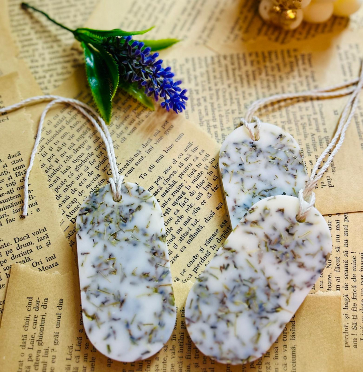 Tableta parfumata din ceara de soia - aroma Lavanda , oval 25g [4]