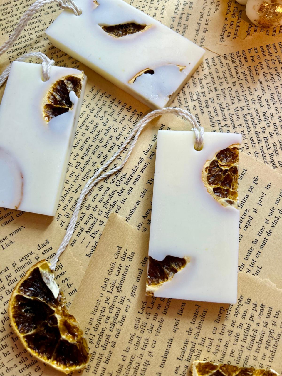 Tableta parfumata din ceara de soia - aroma portocale  , dreptunghi 25g [3]