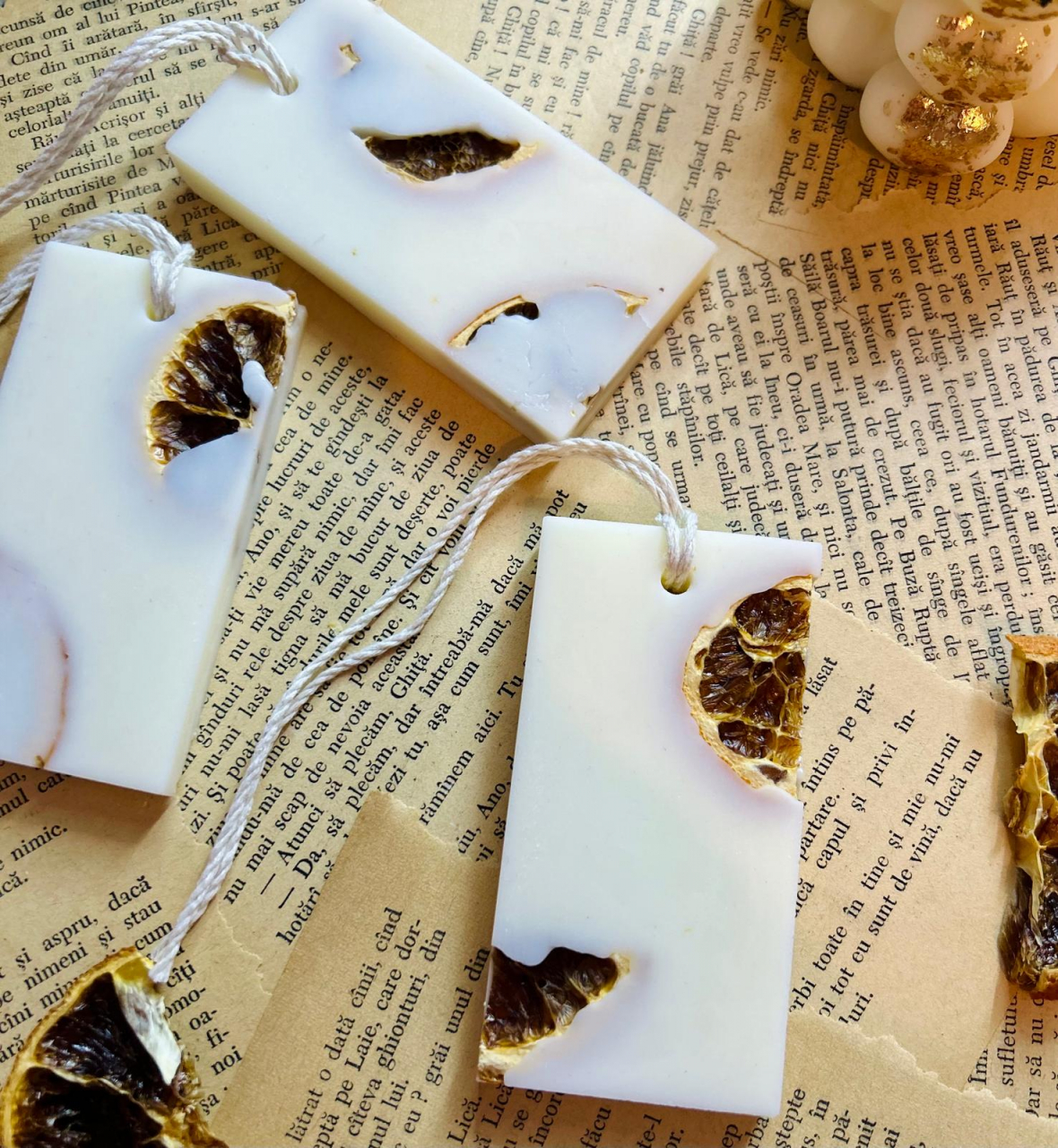 Tableta parfumata din ceara de soia - aroma portocale  , dreptunghi 25g [2]