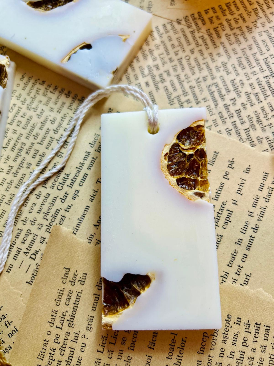 Tableta parfumata din ceara de soia - aroma portocale  , dreptunghi 25g [1]