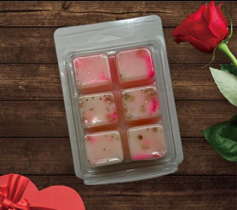 Ceara de soia parfumata , wax melts - parfum Trandafir , 70 grame