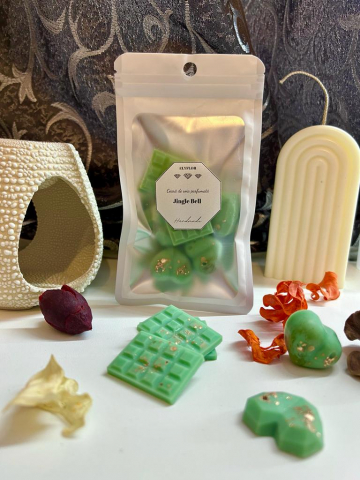 Wax melts - Ceara de soia parfumata - Ceara parfumata din soia , aromaterapie , wax melts - aroma fructata de Craciun - Jingle Bell , 25 g