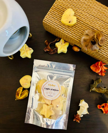 Ceara parfumata din soia , aromaterapie , wax melts - Lapte si miere , 25 g [1]