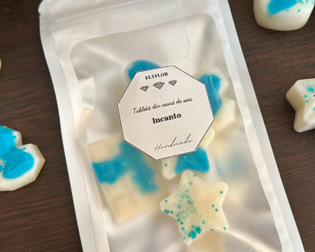 Ceara parfumata din soia , aromaterapie , wax melts - Parfum lemnos- Incanto  , 25 g [2]