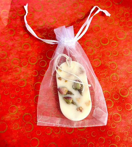 Tableta parfumata din ceara de soia - aroma florala Gradina iubirii , oval  25g [2]