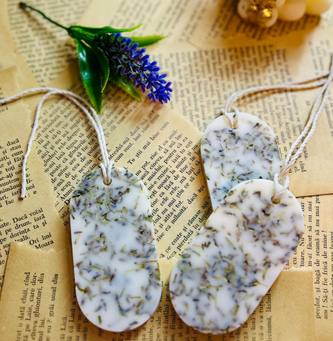 Tableta parfumata din ceara de soia - aroma Lavanda , oval 25g [3]