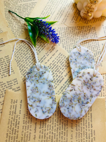 Tableta parfumata din ceara de soia - aroma Lavanda , oval 25g [2]