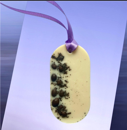 Odorizant dulap - Tableta parfumata din ceara de soia - Cappuccino, Oval  25g