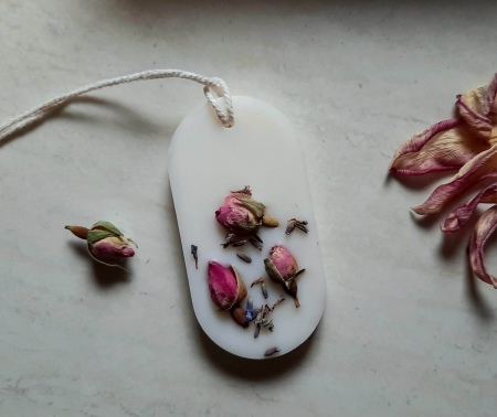 Tableta parfumata din ceara de soia - aroma florala Gradina iubirii , oval  25g [1]