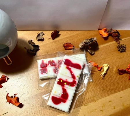 Tablete parfumate din ceara de soia - Tableta parfumata din ceara de soia , Snap bar - aroma florala Gradina iubirii  , 40g