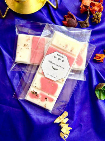 Tablete parfumate din ceara de soia - Tableta parfumata din ceara de soia , Snap bar - aroma Bujor , 40g