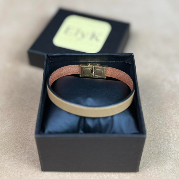 Bratara personalizabila din piele naturala, Cleo, diverse culori [4]