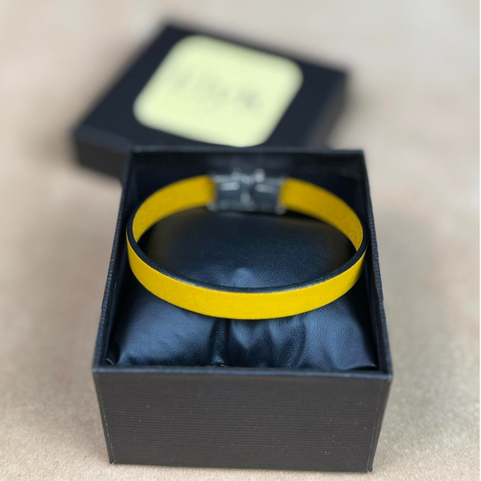 Bratara personalizabila din piele naturala, Cleo, diverse culori [4]