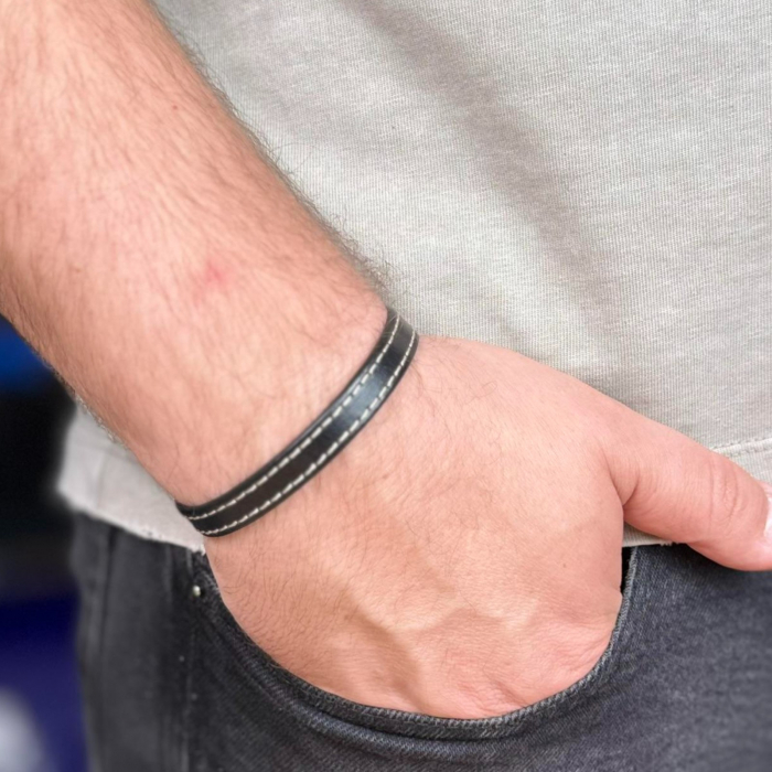 Bratara personalizabila din piele naturala, Cleo, diverse culori [3]