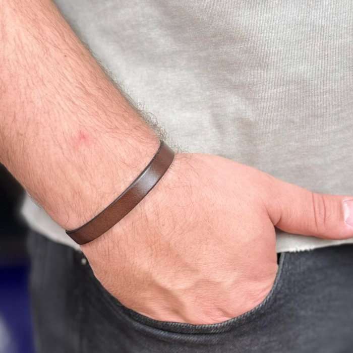 Bratara personalizabila din piele naturala, Cleo, diverse culori [3]