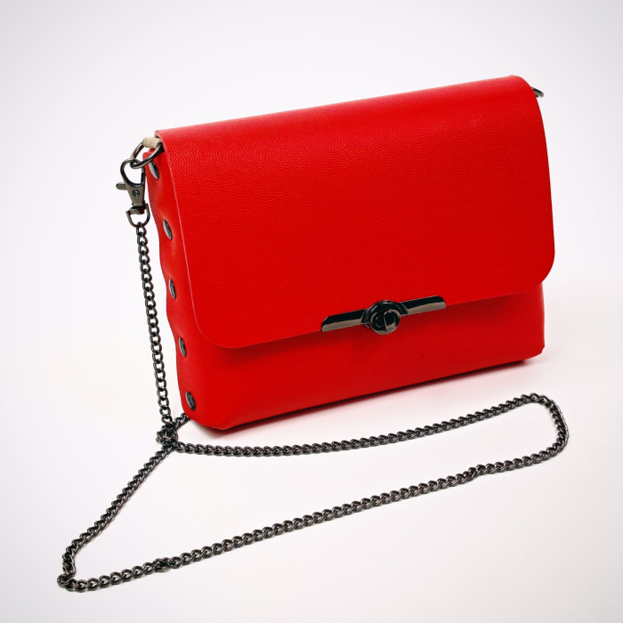 Geanta dama din piele naturala, Mony, Rosie, imprimeu pisica de mare [3]