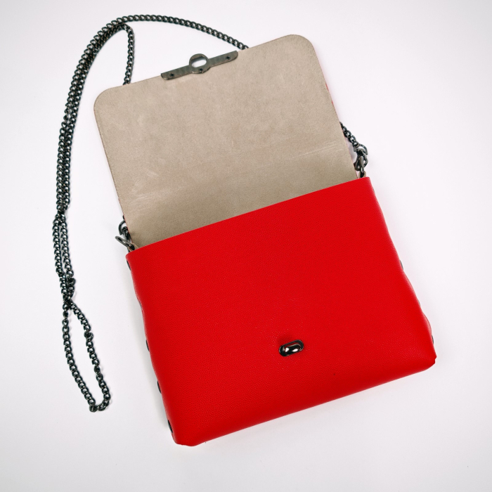 Geanta dama din piele naturala, Mony, Rosie, imprimeu pisica de mare [2]