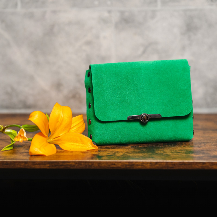 Geanta dama din piele naturala, ElyK Creation,  lucrata manual, Mony , Handmade, model 11 [2]