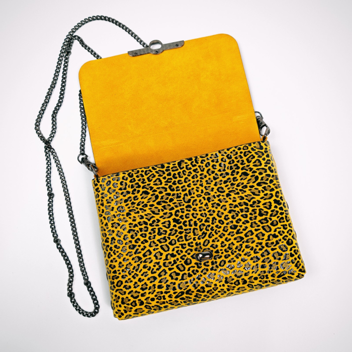Geanta dama din piele naturala, Mony, leopard [2]