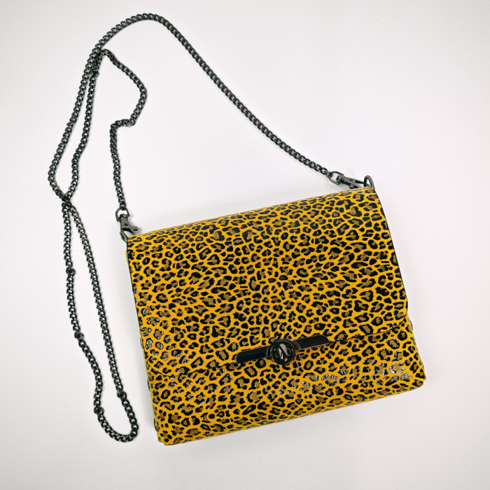 Geanta dama din piele naturala, Mony, leopard [1]