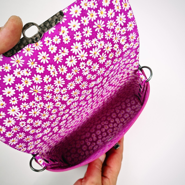 Geanta dama din piele naturala, Mony, roz [5]