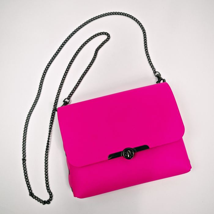 Geanta dama din piele naturala, Mony, roz [1]