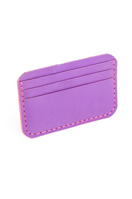 Portcard minimalist din piele naturala, Leto [3]