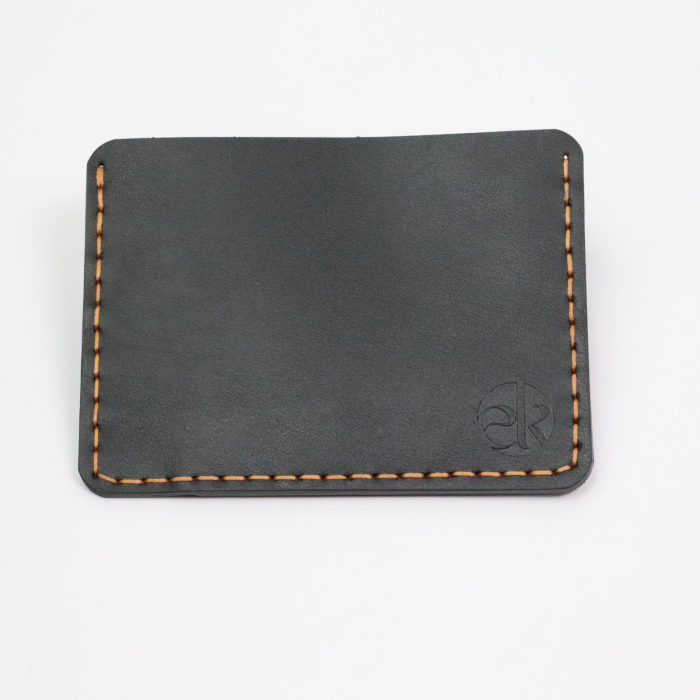 Portcard Minimalist din Piele Naturală , personalizabil, Duma, Negru [4]