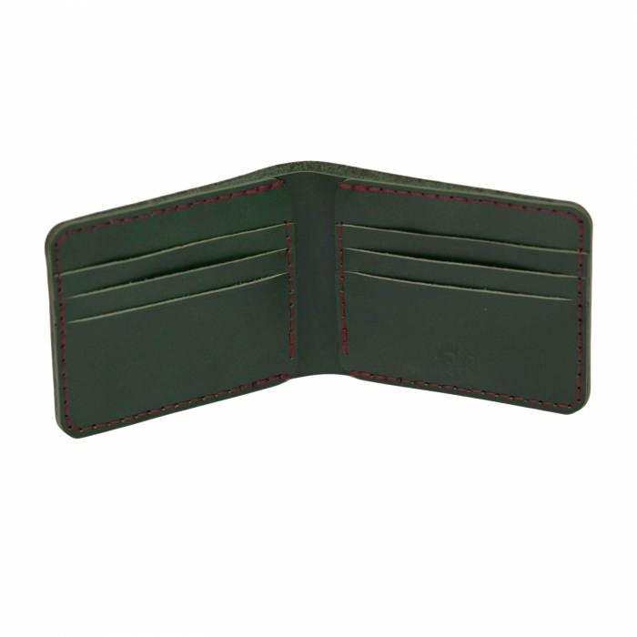 Portofel clasic barbati din piele naturala, Hector, verde [9]