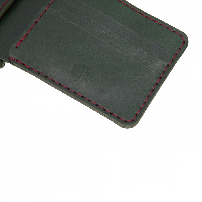 Portofel clasic barbati din piele naturala, Hector, verde [8]