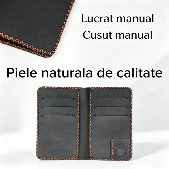 Portofel Barbati din Piele Naturala Jack L - Compartiment Certificat Inmatriculare [4]